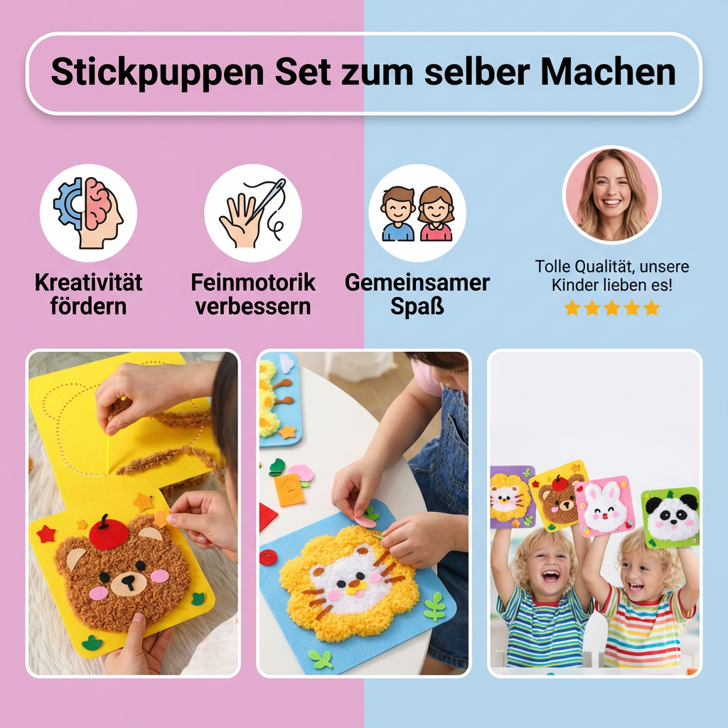 Set de marionnettes à doigts à faire soi-même