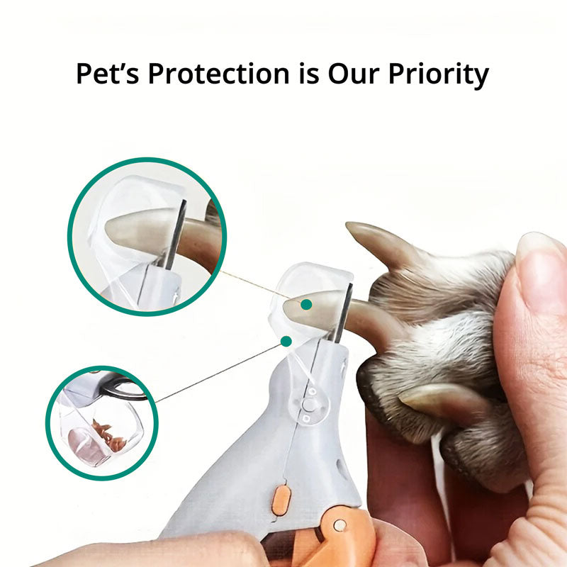Coupe-ongles pour animaux avec lumière LED et capteur de protection