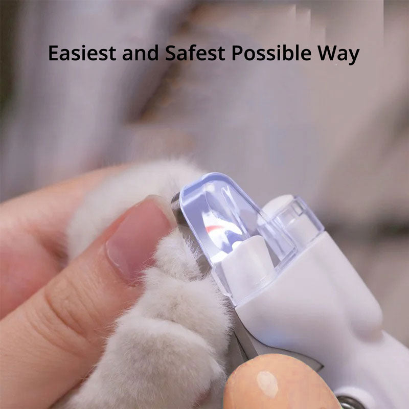 Coupe-ongles pour animaux avec lumière LED et capteur de protection