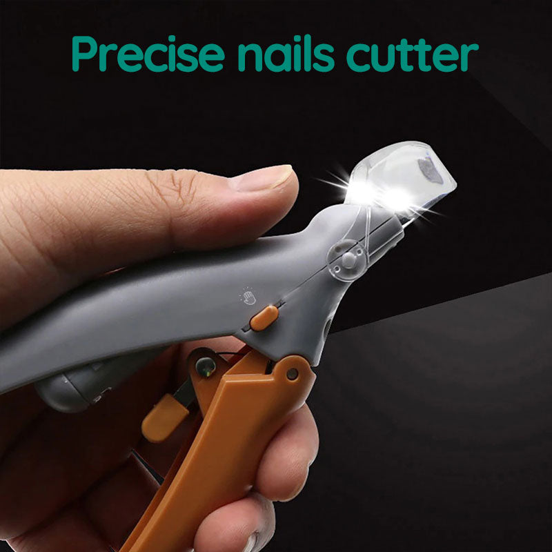 Coupe-ongles pour animaux avec lumière LED et capteur de protection