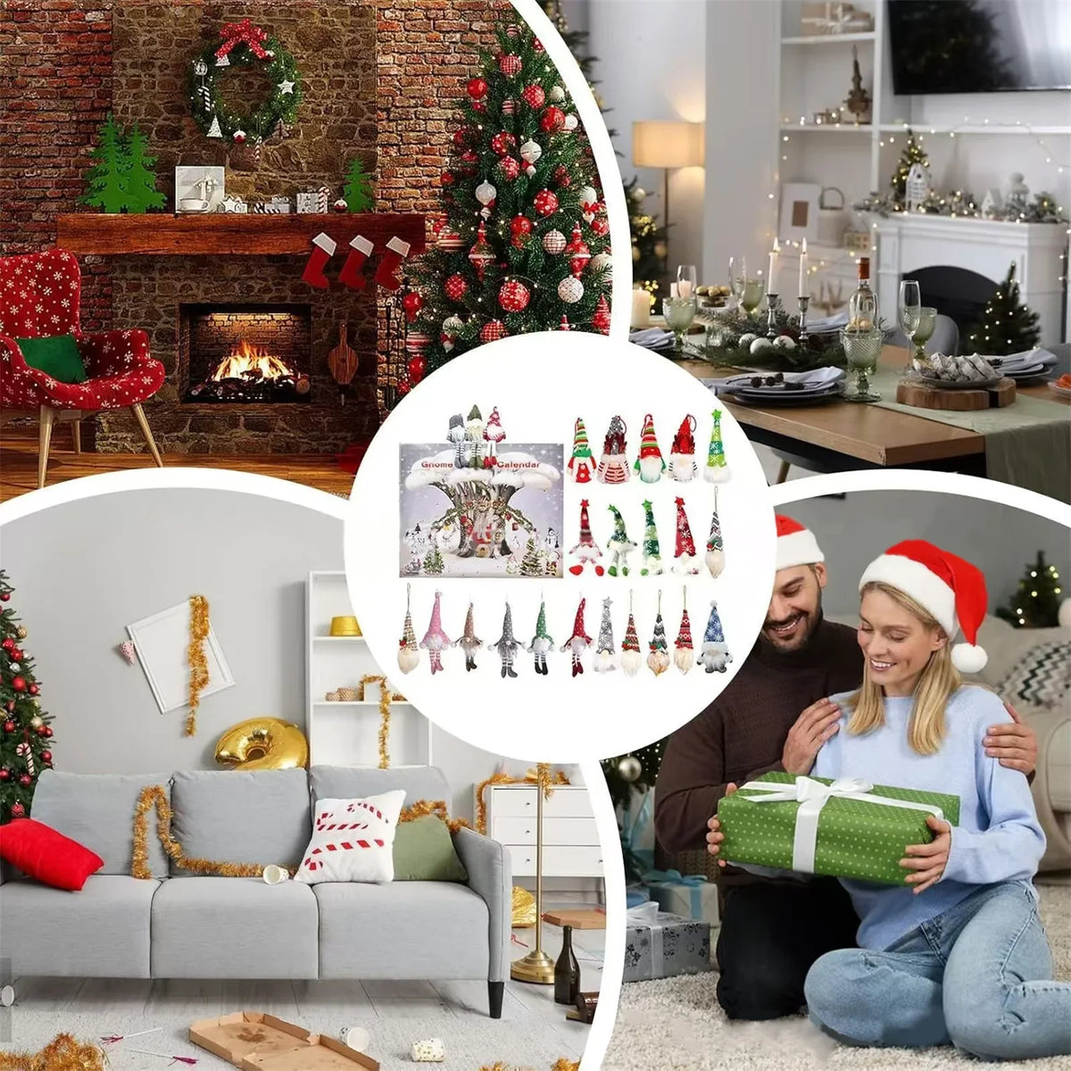 Calendrier de l'Avent GnomeJoy | Compte à rebours festif de Noël avec des charmantes figurines de gnomes !