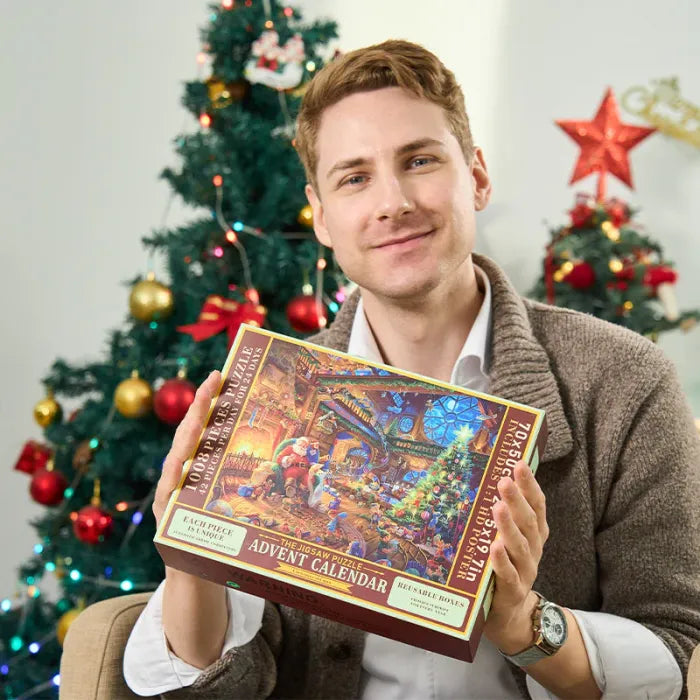 Calendrier de l'Avent FamilieJoy 2025 | Surprises remplies pour tous avec Stitch, Football, Puzzles & Cristaux
