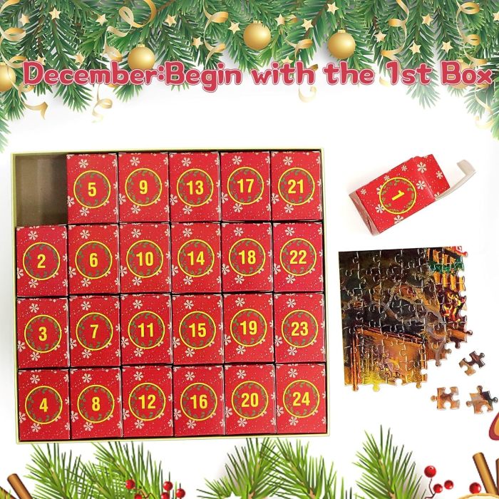 Calendrier de l'Avent FamilieJoy 2025 | Surprises remplies pour tous avec Stitch, Football, Puzzles & Cristaux