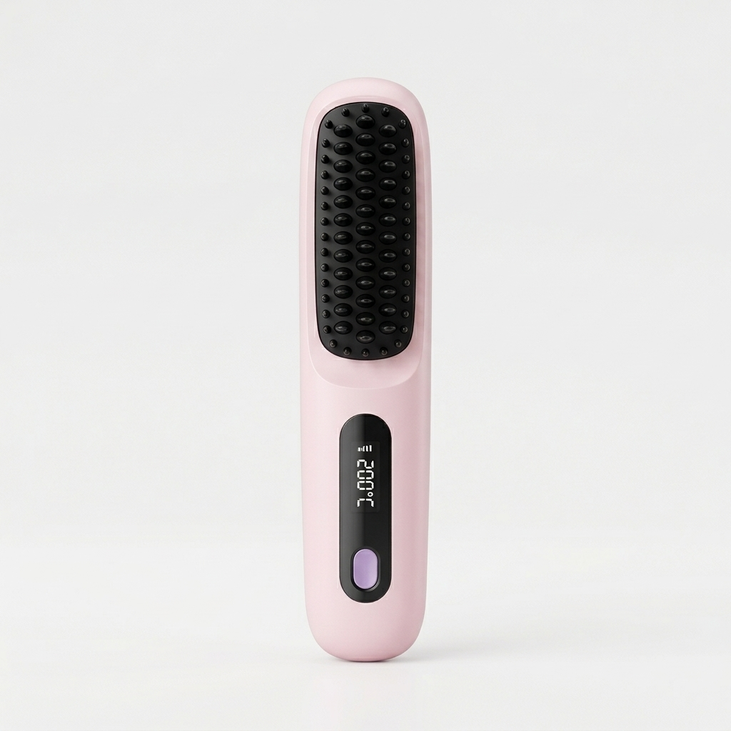 Brosse Lissante Cheveux Chauffage Rapide Température Réglable