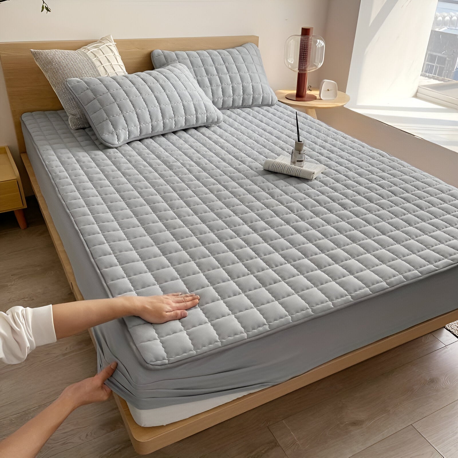 DreamPad Housse de Matelas | Luxueuse & Respirante | Protection Hygiénique | Douce & Lavable