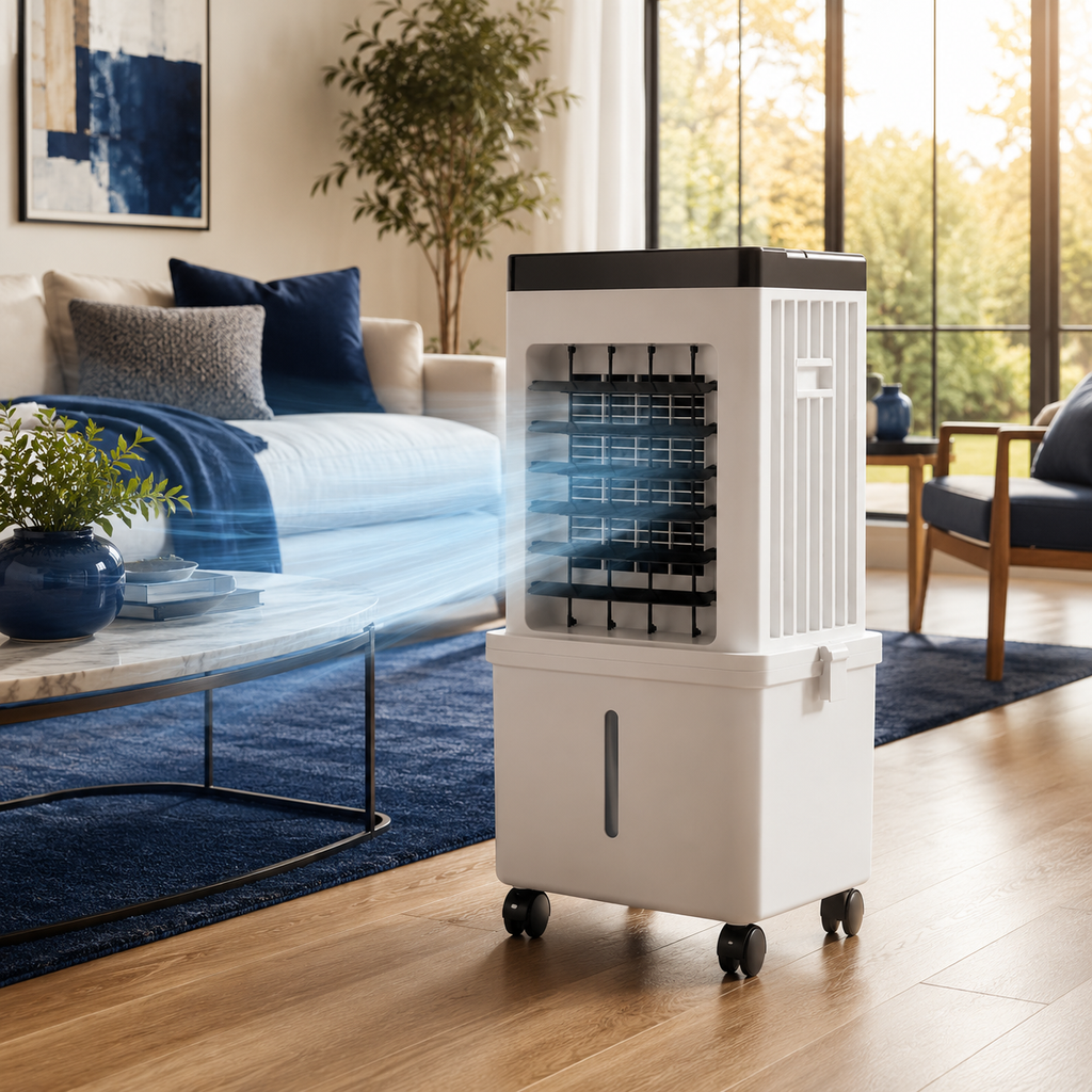 Refroidisseur d'air portable 3-en-1, Humidificateur & Purificateur