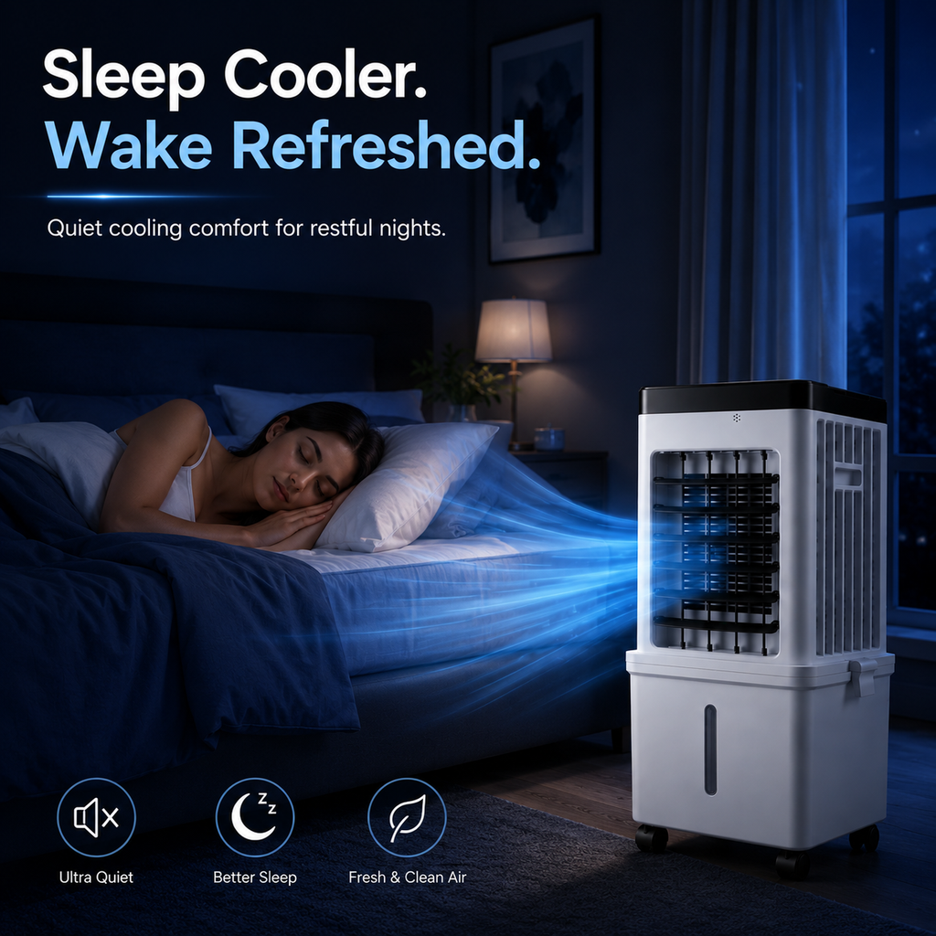 Refroidisseur d'air portable 3-en-1, Humidificateur & Purificateur