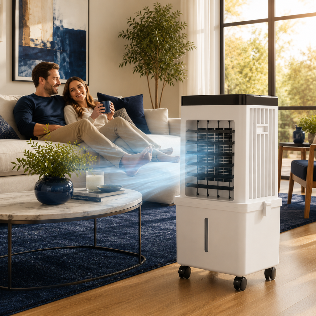Refroidisseur d'air portable 3-en-1, Humidificateur & Purificateur