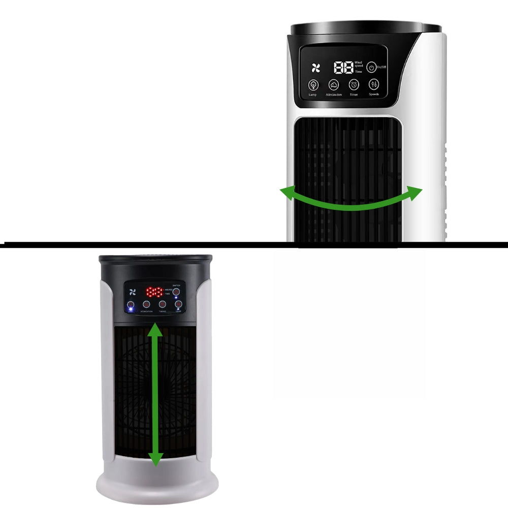 Ventilateur Refroidisseur d'Air Portable et Humidificateur avec 6 Vitesses