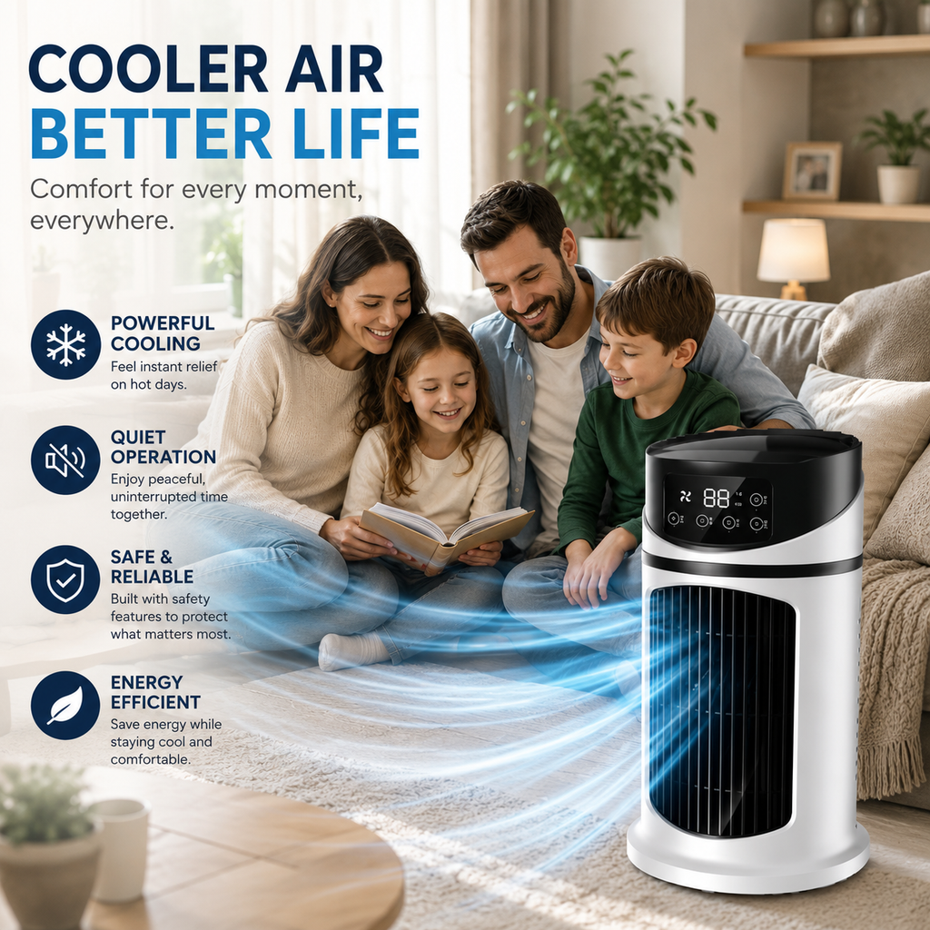 Climatiseur Portable - Refroidisseur Personnel Énergétiquement Efficace