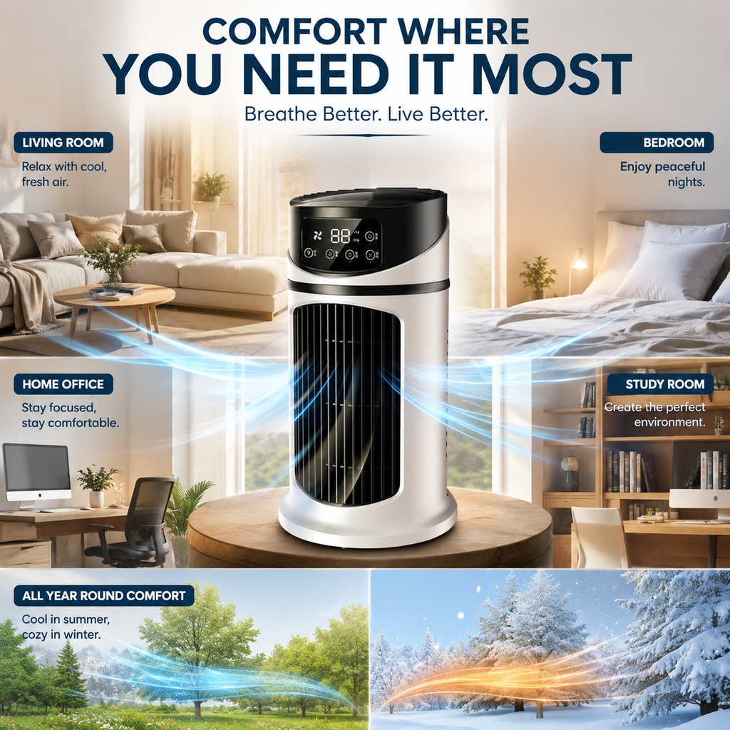 Climatiseur Portable - Refroidisseur Personnel Énergétiquement Efficace