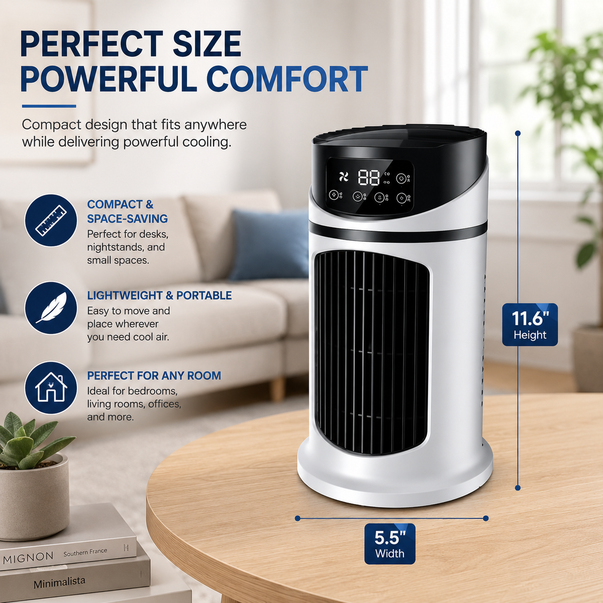 Climatiseur Portable - Refroidisseur Personnel Énergétiquement Efficace