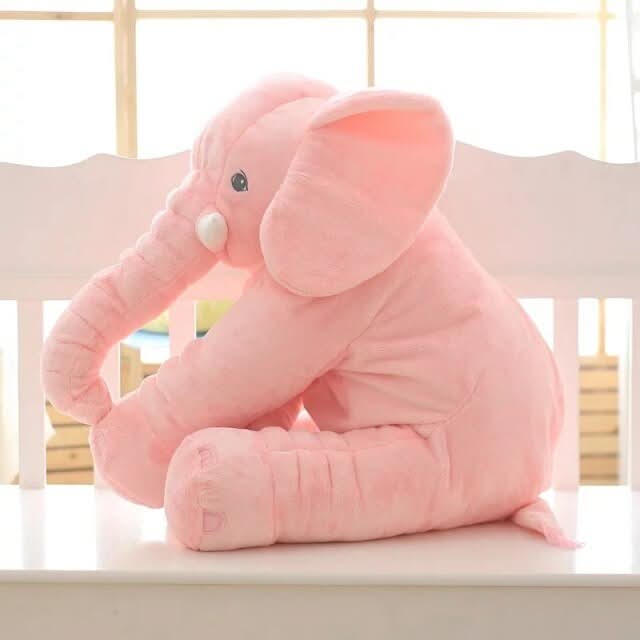 Coussin en Peluche Éléphant – Super Doux & Confortable pour Bébés et Enfants