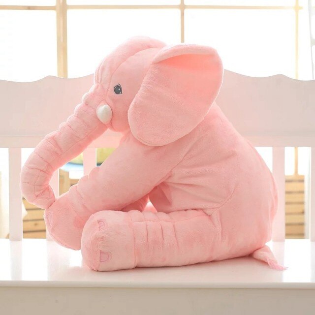 Éléphant en peluche | Grand coussin et doudou éléphant pour bébés et enfants
