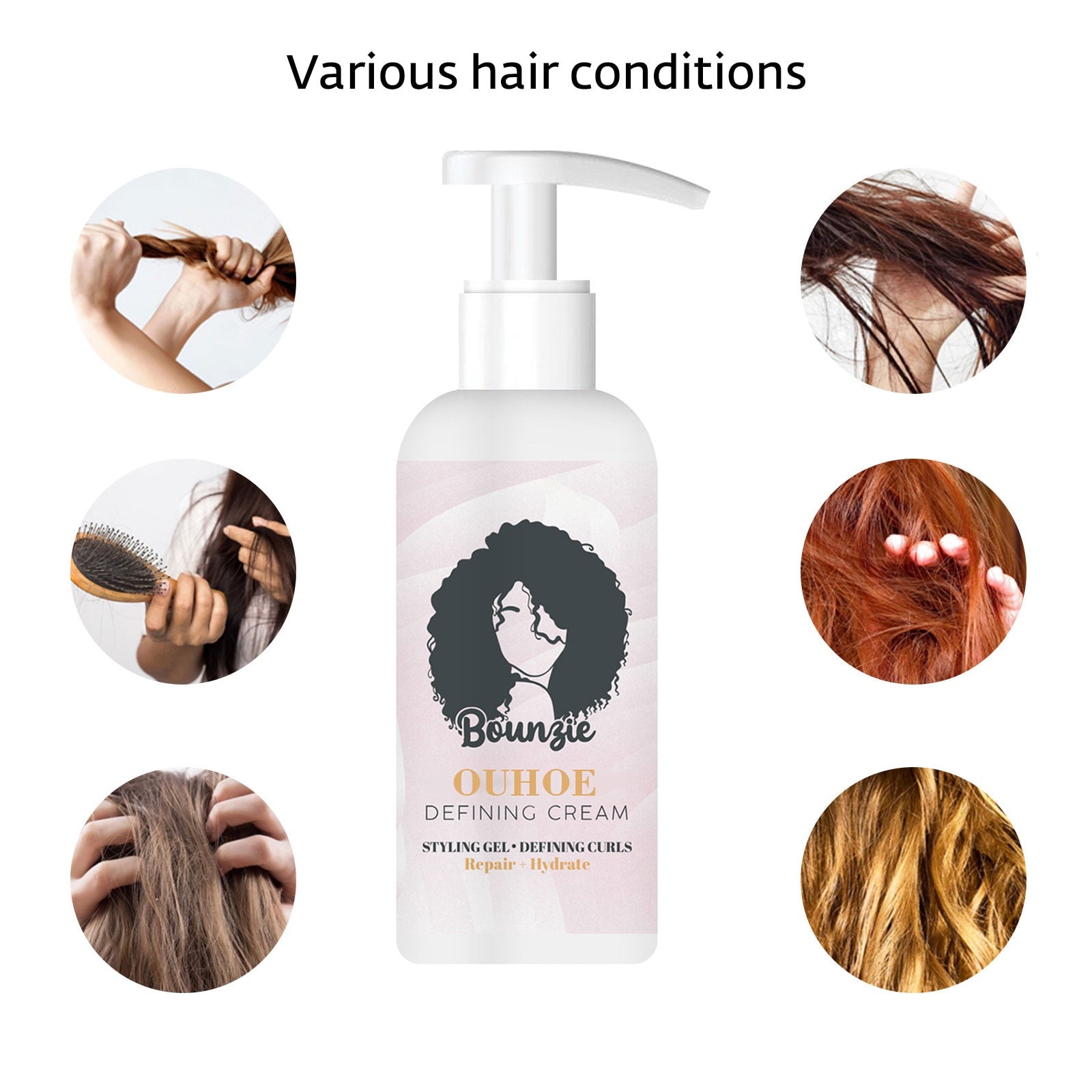 BounzieCurls™ Crème Boucles Cheveux Boost | 1+1 Gratuit !