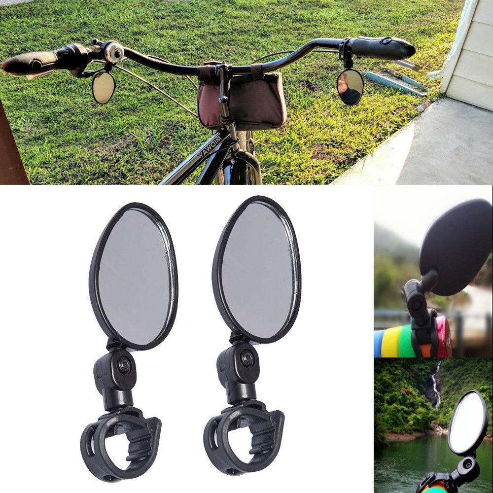 Miroir de Vélo Réglable à 360° Guidon Miroir Rétroviseur Rond Ovale Sécurité | Sansoti