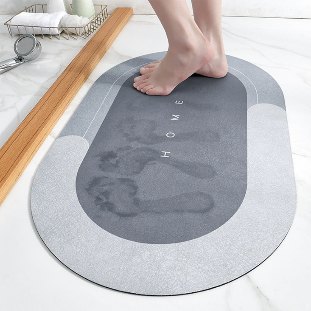 Tapis de Bain Sèche-Vite pour une Expérience de Salle de Bain Plus Sûre et Plus Sèche