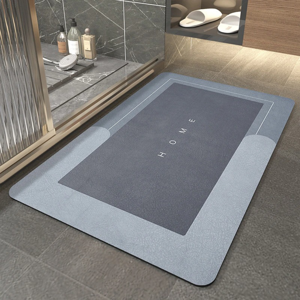 Tapis de Bain Sèche-Vite pour une Expérience de Salle de Bain Plus Sûre et Plus Sèche