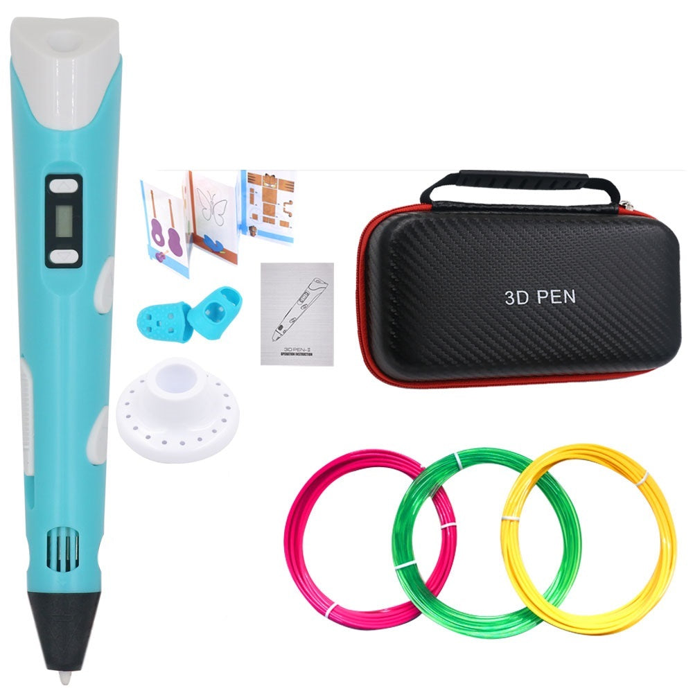 Stylo de dessin 3D DIY avec 200M de filament PLA, cadeau pour enfants