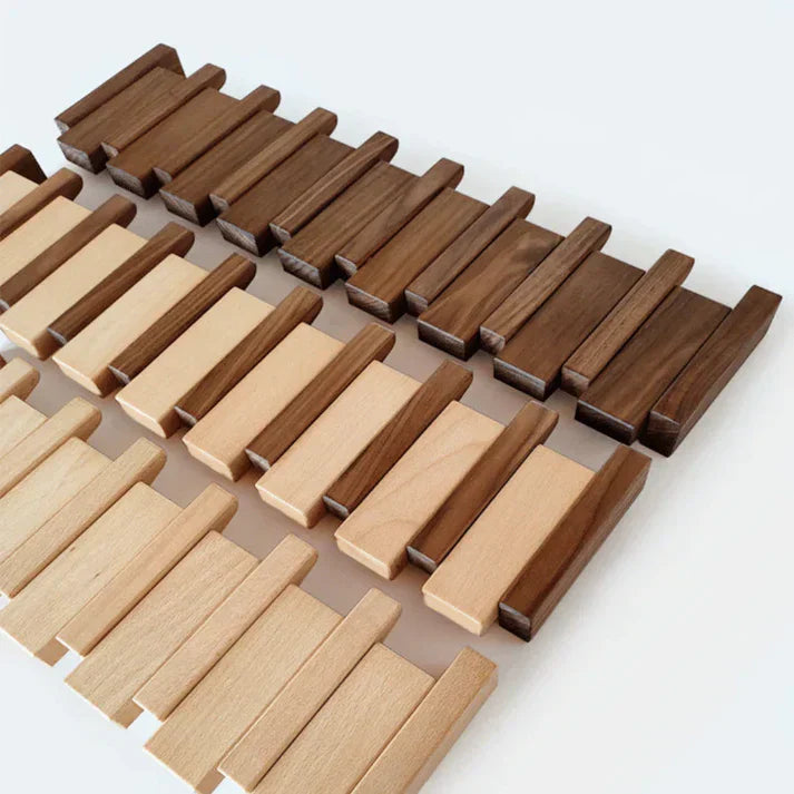 HarmonyCoat™ Porte-manteau en bois Piano – Décoration murale élégante & Rangement pratique
