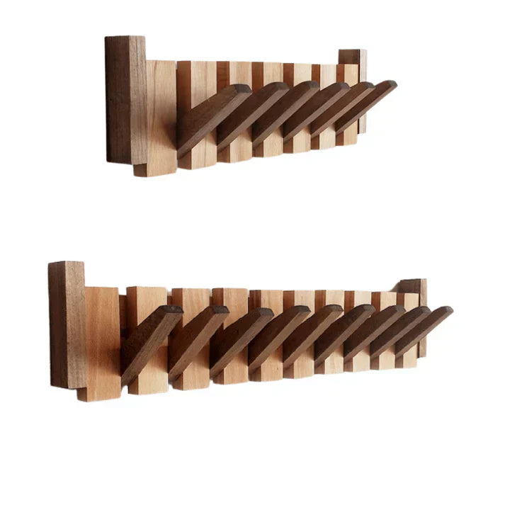 HarmonyCoat™ Porte-manteau en bois Piano – Décoration murale élégante & Rangement pratique