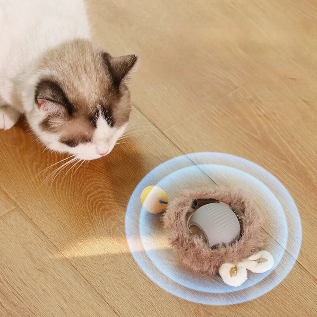 KittyTwirl™ | Balle de jeu interactive avec queue pour chats