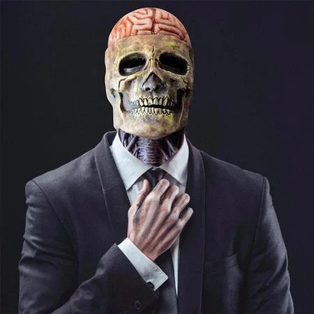 Masque de Crâne Halloween avec Chapeau