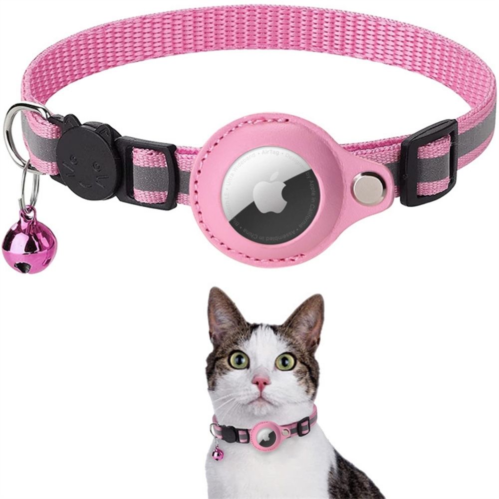 Collier GPS pour chat avec design réfléchissant