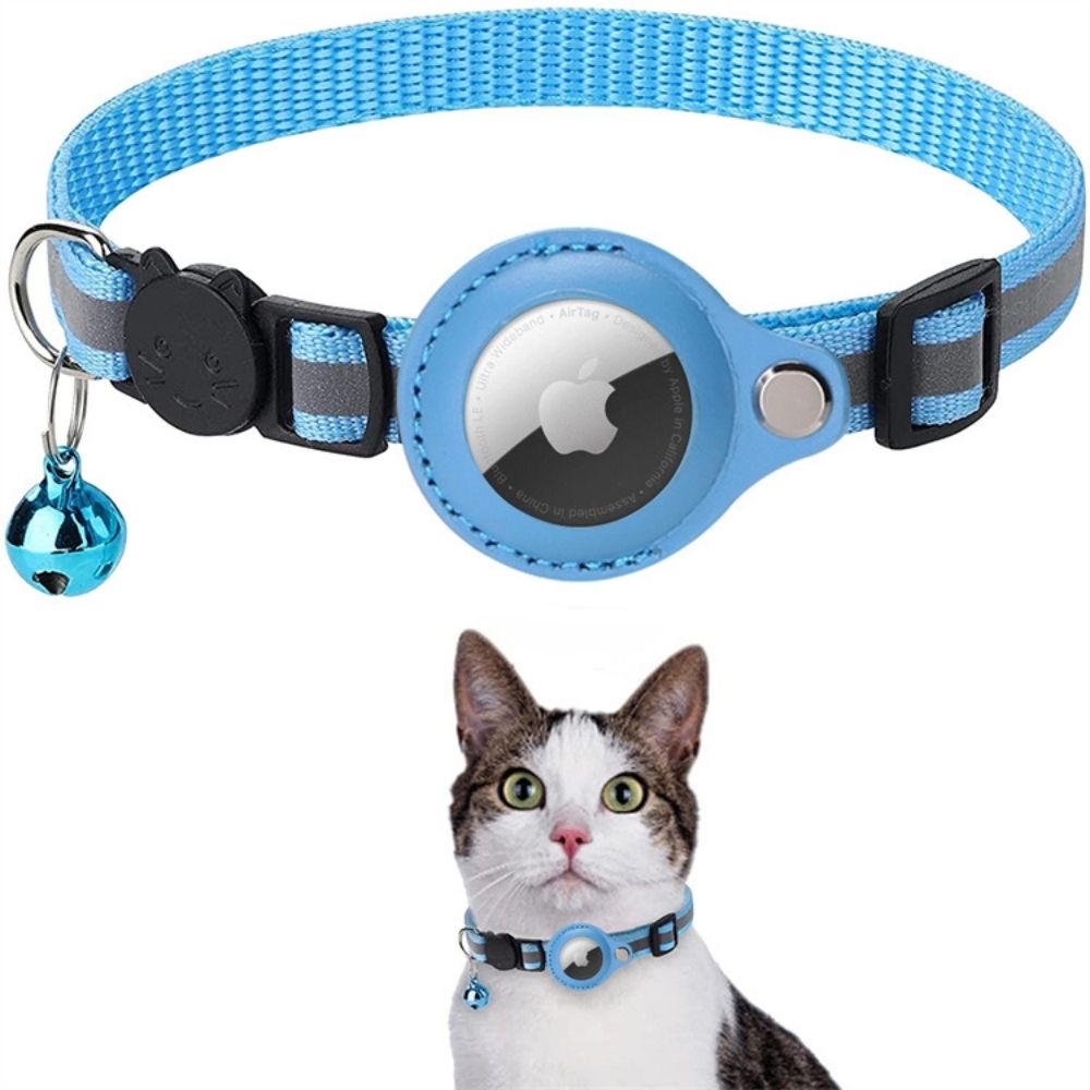 Collier GPS pour chat avec design réfléchissant