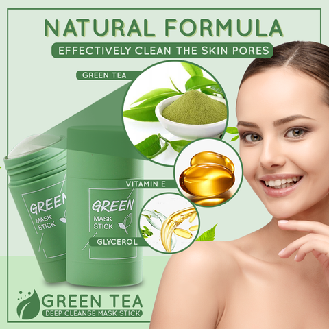 Bâtonnet de Nettoyage Profond pour une Peau Radieuse | Infusion Naturelle de Thé Vert