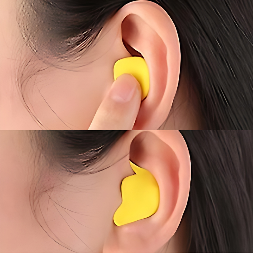 Bouchons d'oreilles unisexes réutilisables à atténuation du bruit pour le sommeil et le travail