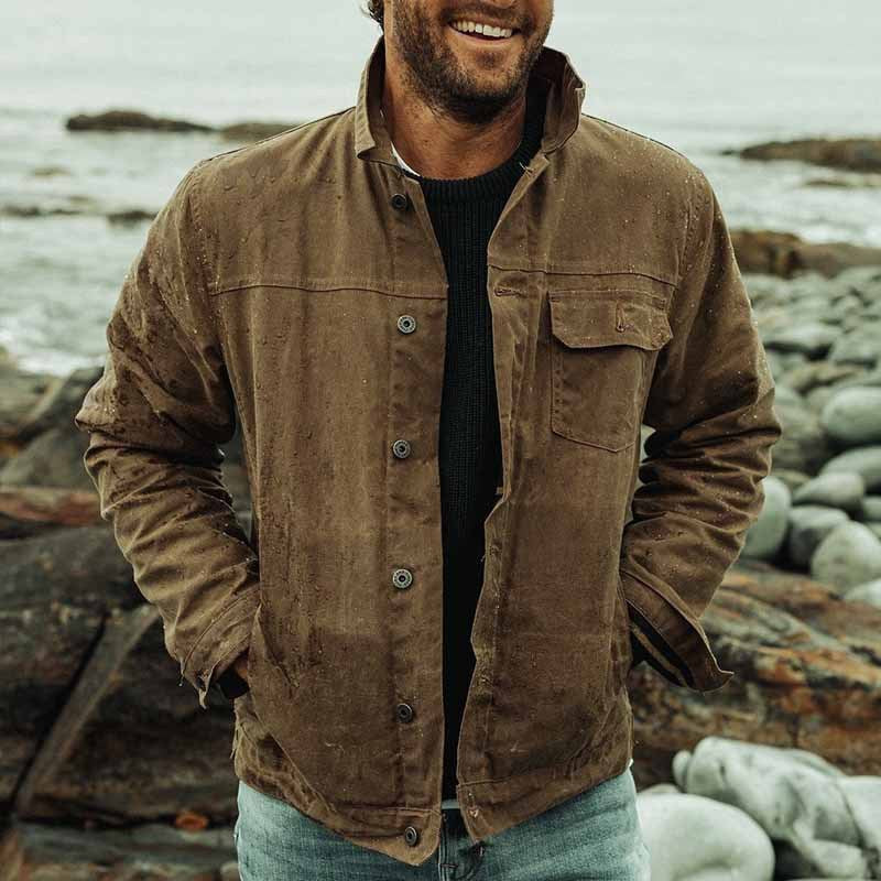 Veste Utilitaire pour Hommes - Style Automnal en Plein Air