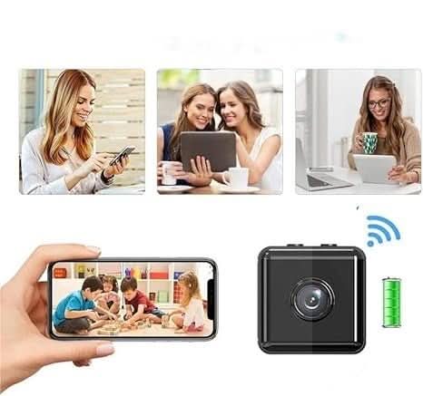 Caméra de Sécurité Mini Sans Fil 1080p pour Usage Intérieur et Extérieur