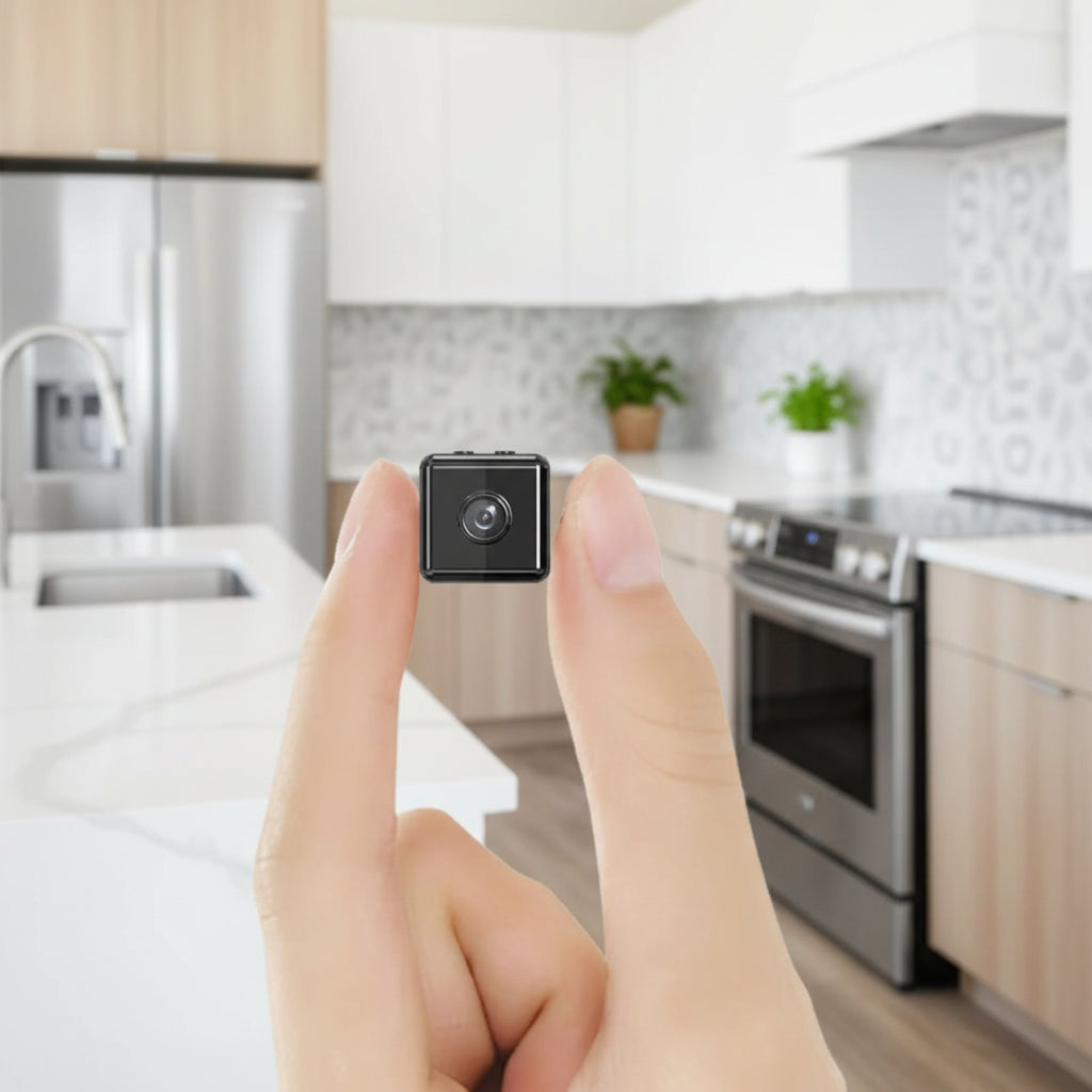 Caméra de Sécurité Mini Sans Fil 1080p pour Usage Intérieur et Extérieur
