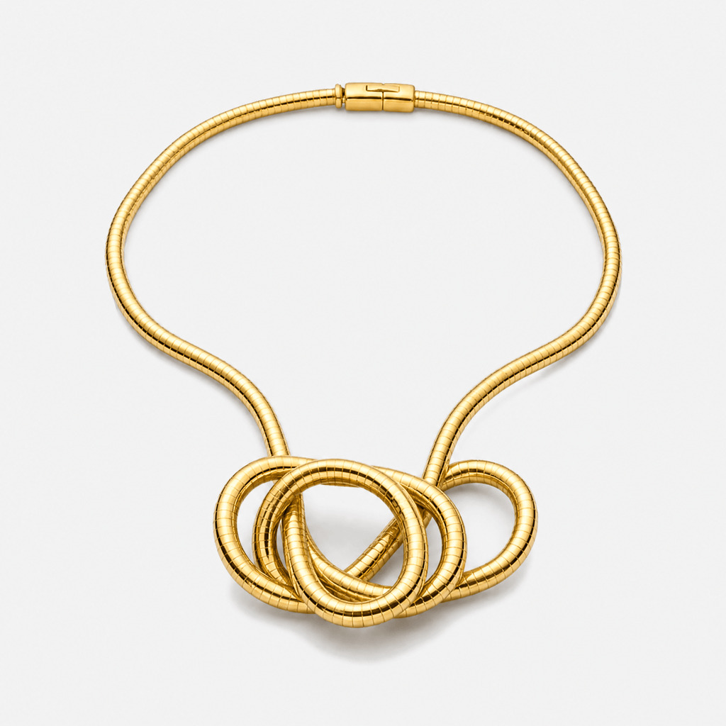 Serpina - Ensemble de collier et bracelet serpent flexible