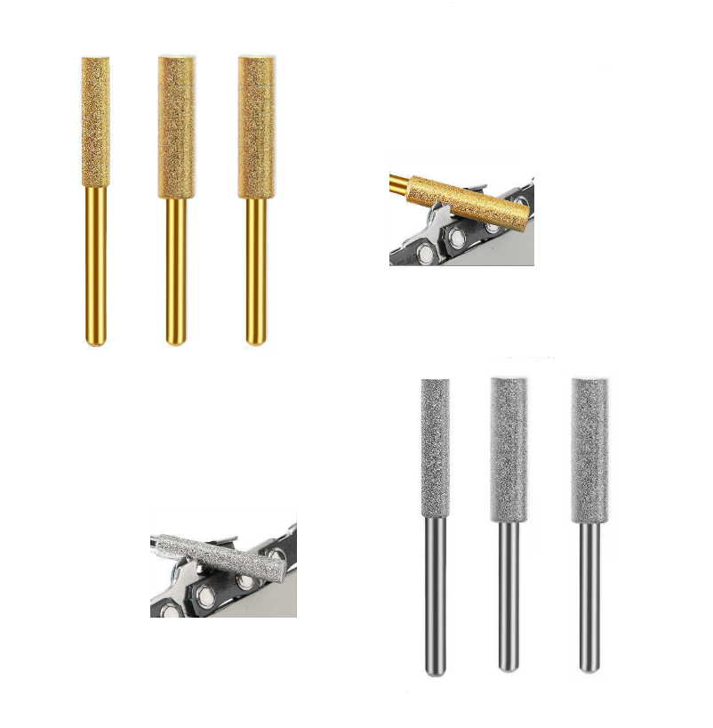 Affûteur de Tronçonneuse 3+3 GRATUIT : Kit de Têtes de Affûtage Professionnelles