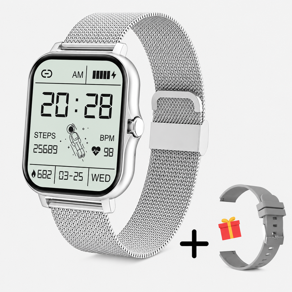 Montre intelligente avec suivi de la santé et de la condition physique pour un usage quotidien