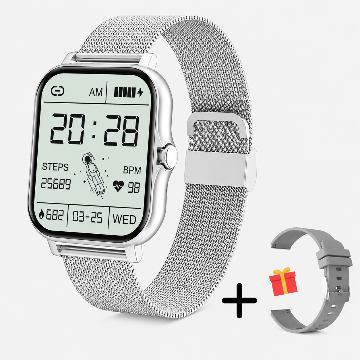 Montre intelligente avec suivi de la santé et de la condition physique pour un usage quotidien