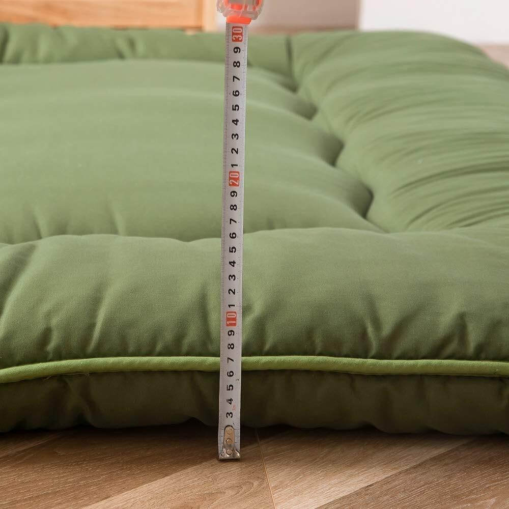 Lit de sol japonais, matelas futon épais de 4 pouces, tapis de sommeil tatami pliable, lit de sol roulable pour adultes et enfants