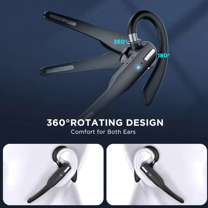 Casque Bluetooth 5.1 avec Réduction de Bruit et Microphones Doubles pour Hommes