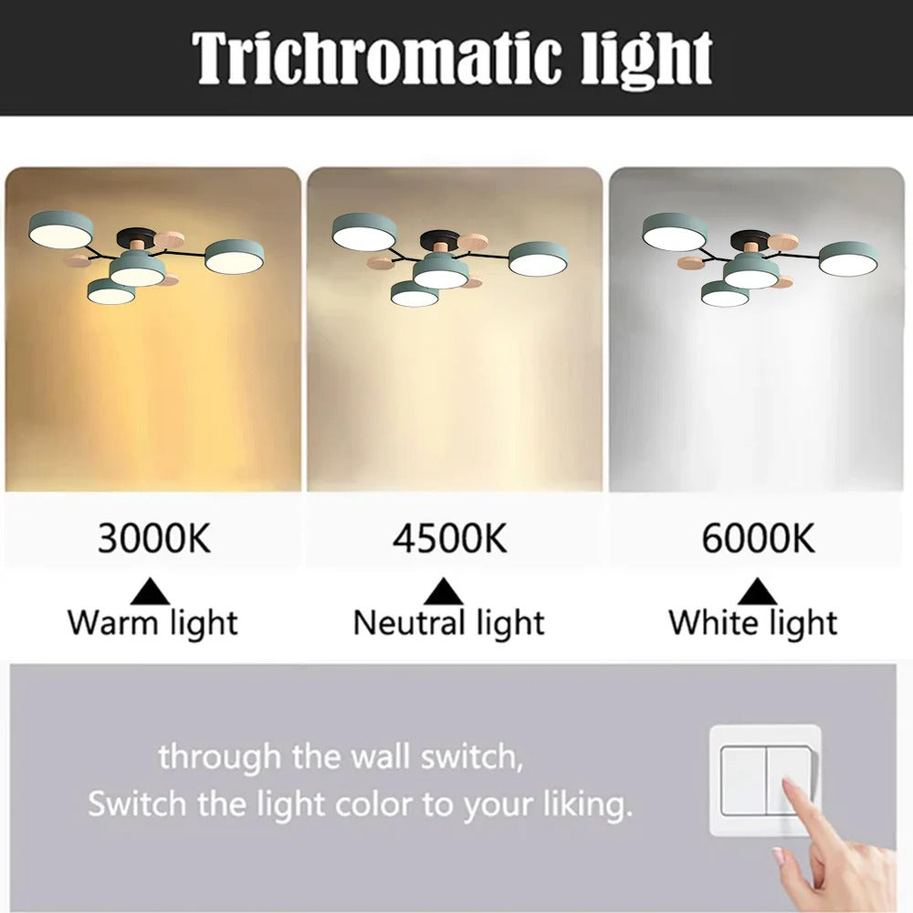 Lumière de plafond semi-encastrée LED Halo moderne pour des espaces élégants