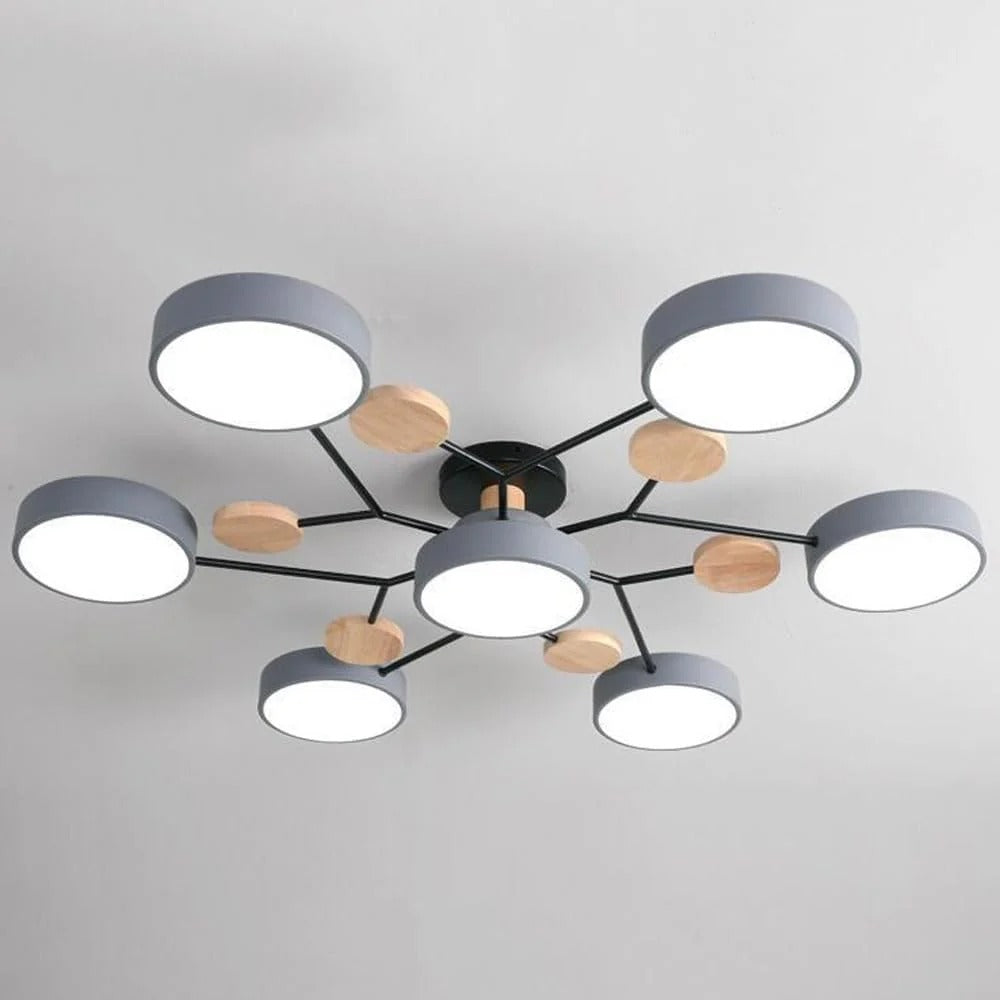 Lumière de plafond semi-encastrée LED Halo moderne pour des espaces élégants