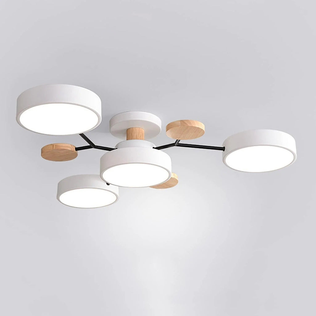 Lumière de plafond semi-encastrée LED Halo moderne pour des espaces élégants