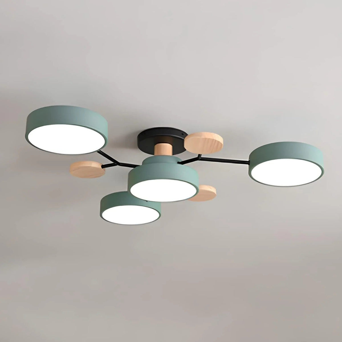 Lumière de plafond semi-encastrée LED Halo moderne pour des espaces élégants