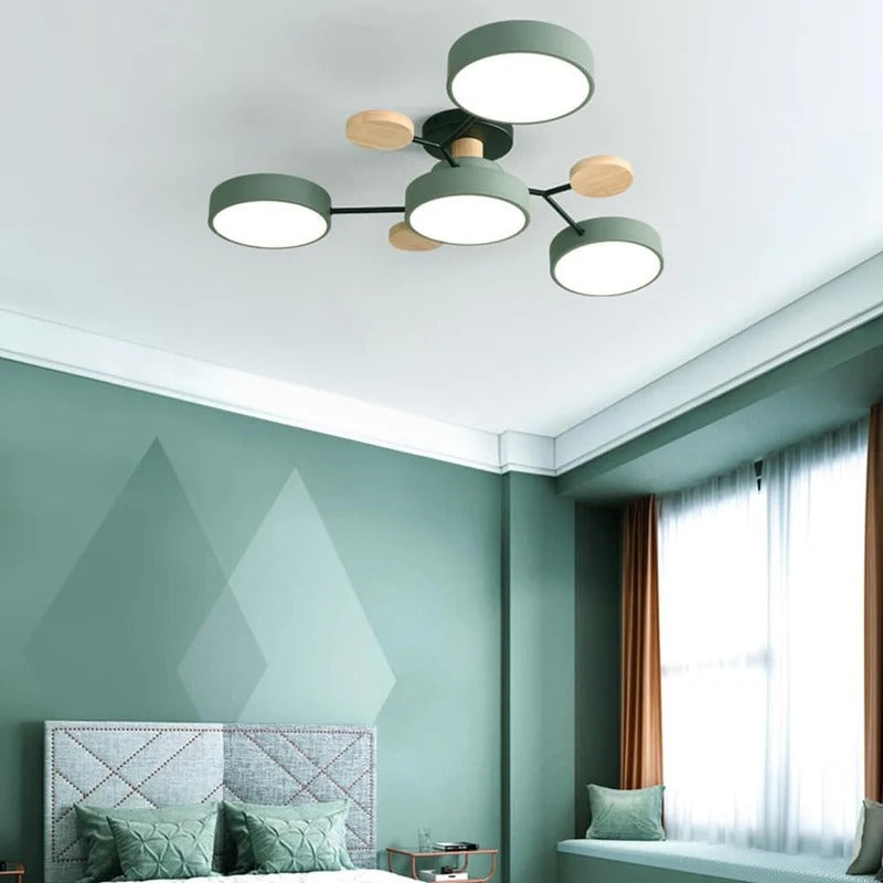 Lumière de plafond semi-encastrée LED Halo moderne pour des espaces élégants