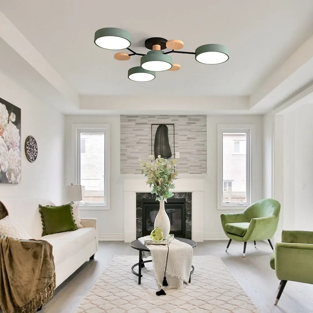 Lumière de plafond semi-encastrée LED Halo moderne pour des espaces élégants