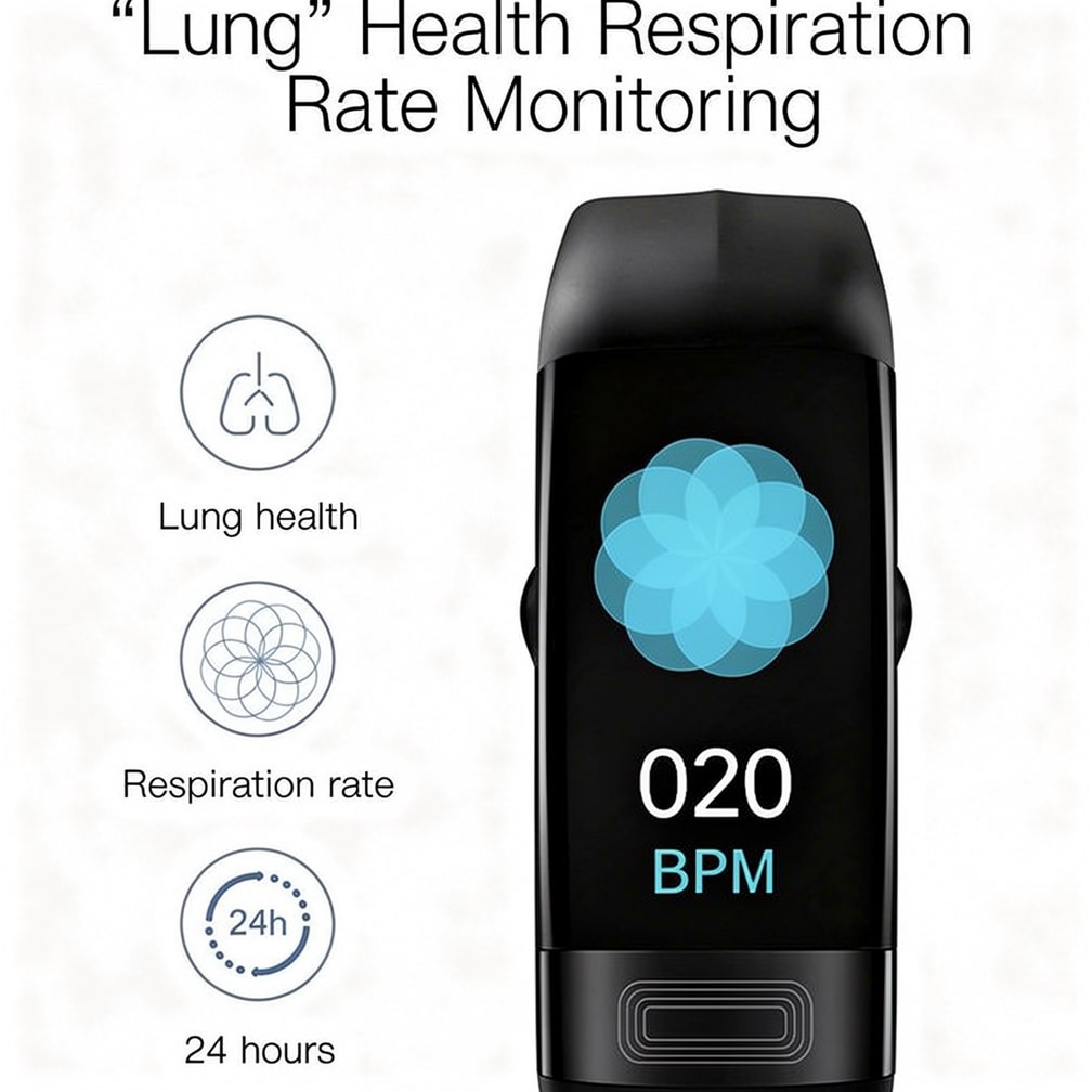 Montre connectée avec EKG, fréquence cardiaque, pression artérielle et suivi du sommeil pour hommes et femmes | Tracker de fitness | Vitaro