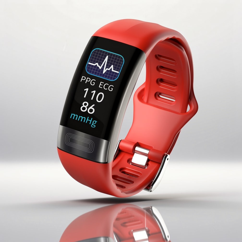 Montre connectée avec EKG, fréquence cardiaque, pression artérielle et suivi du sommeil pour hommes et femmes | Tracker de fitness | Vitaro