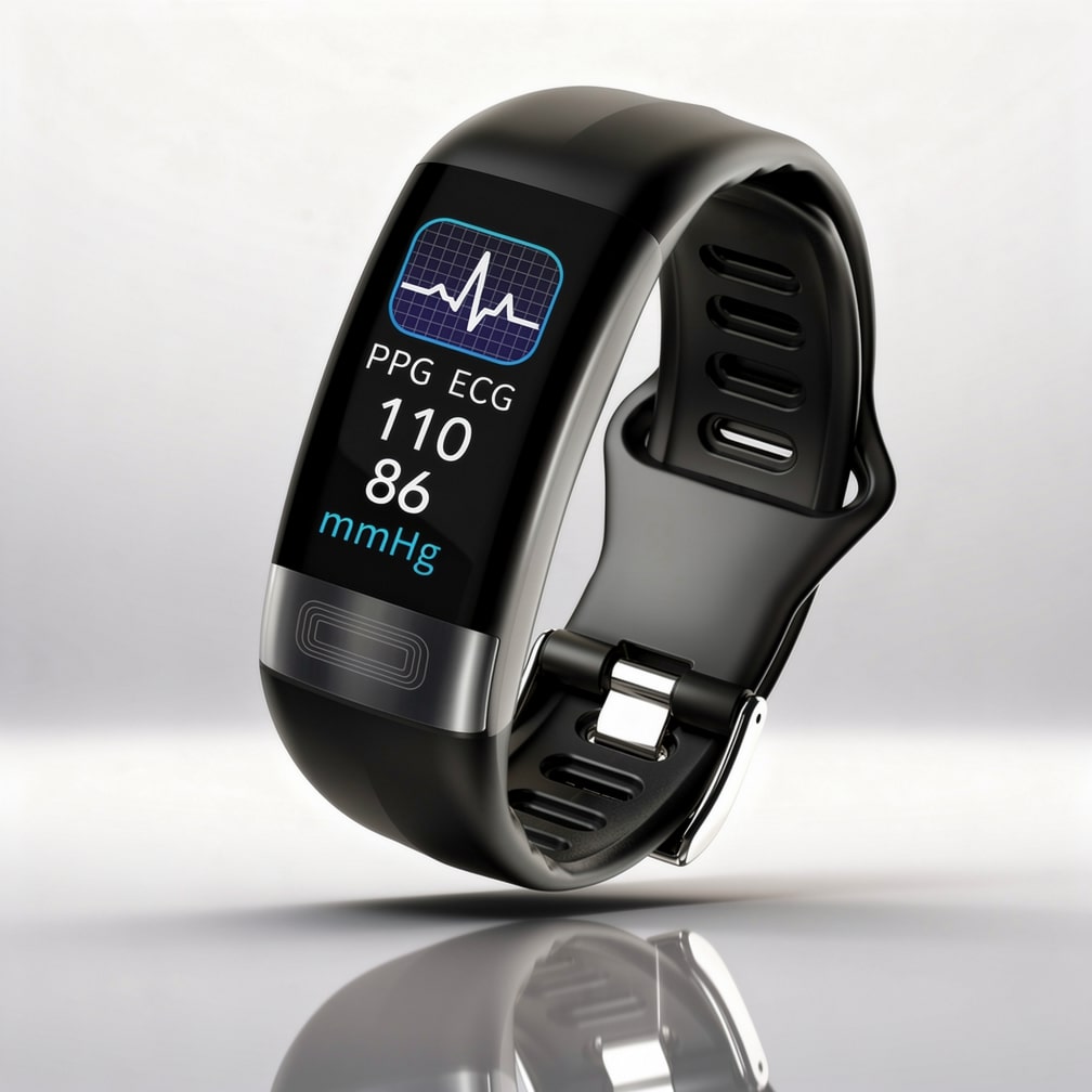 Montre connectée avec EKG, fréquence cardiaque, pression artérielle et suivi du sommeil pour hommes et femmes | Tracker de fitness | Vitaro