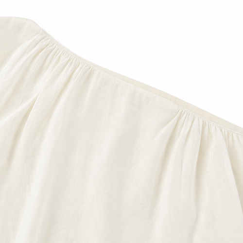 Solendra – Haut coordonné à une épaule et pantalon large fluide